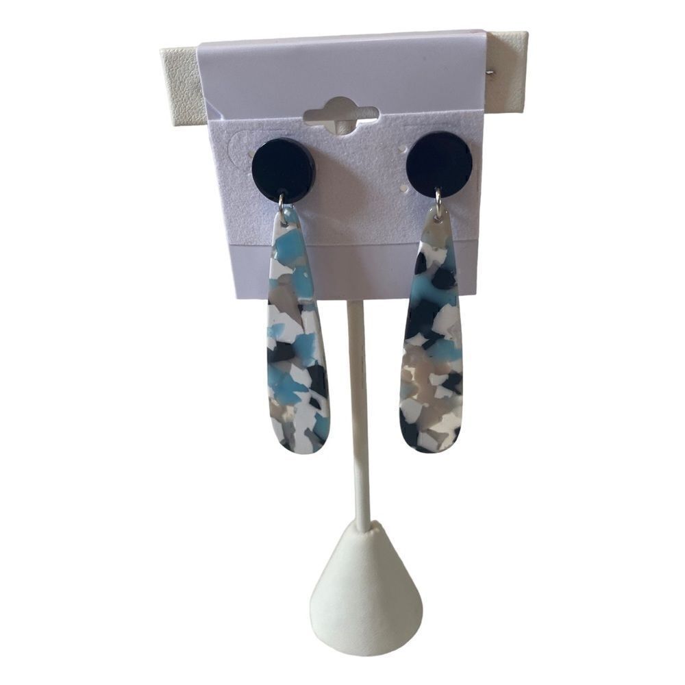 Gorgeous Artisan Designed & Hand Crafted polymer Clay Long Drop Earrings.